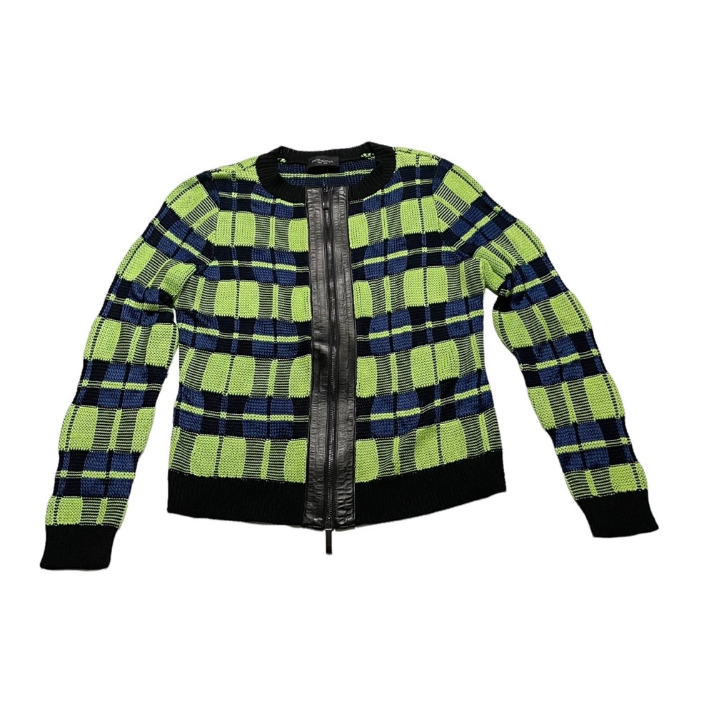 Rondina Knit Full Zip Up Closure Cardigan Sweater Preppy Business Casual